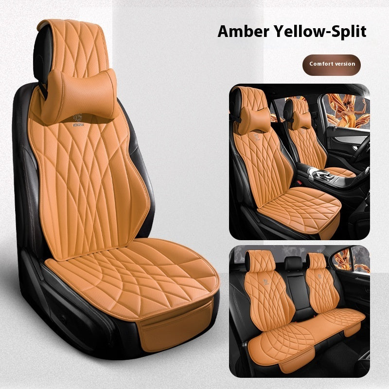 Car Universal Leather Semi-surrounded High-end Five-seat Seat Cover