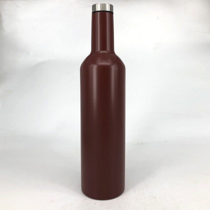 Stainless steel insulated wine bottle