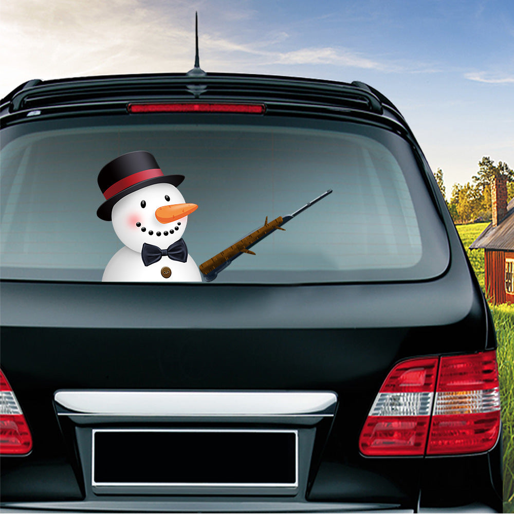 Popular Santa Claus wiper sticker can remove the car rear windshield wiper Sticker Car Stickers