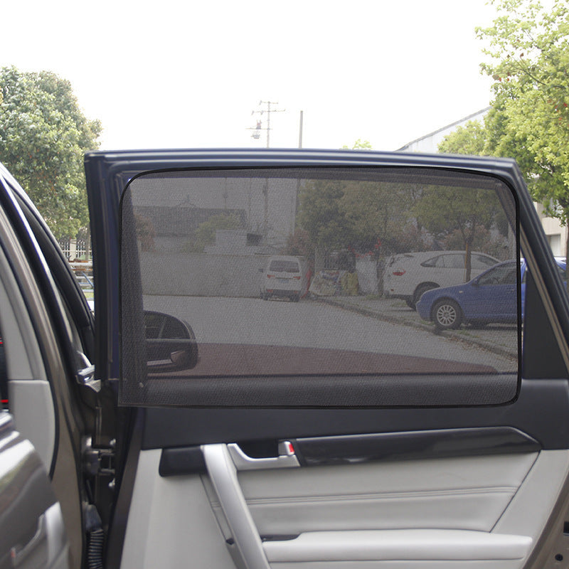 Magnetic absorption car shade