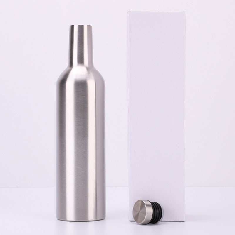 Stainless steel insulated wine bottle