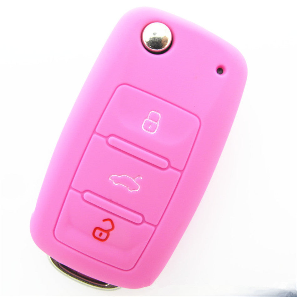 Silicone car key case