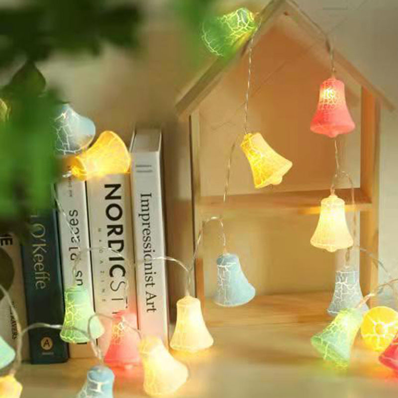 Led Crackle Bells String Christmas Lights