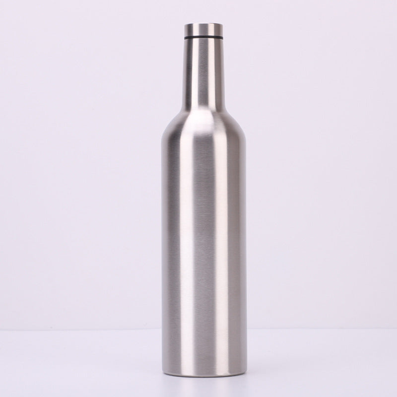 Stainless steel insulated wine bottle