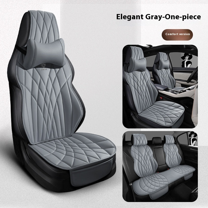 Car Universal Leather Semi-surrounded High-end Five-seat Seat Cover