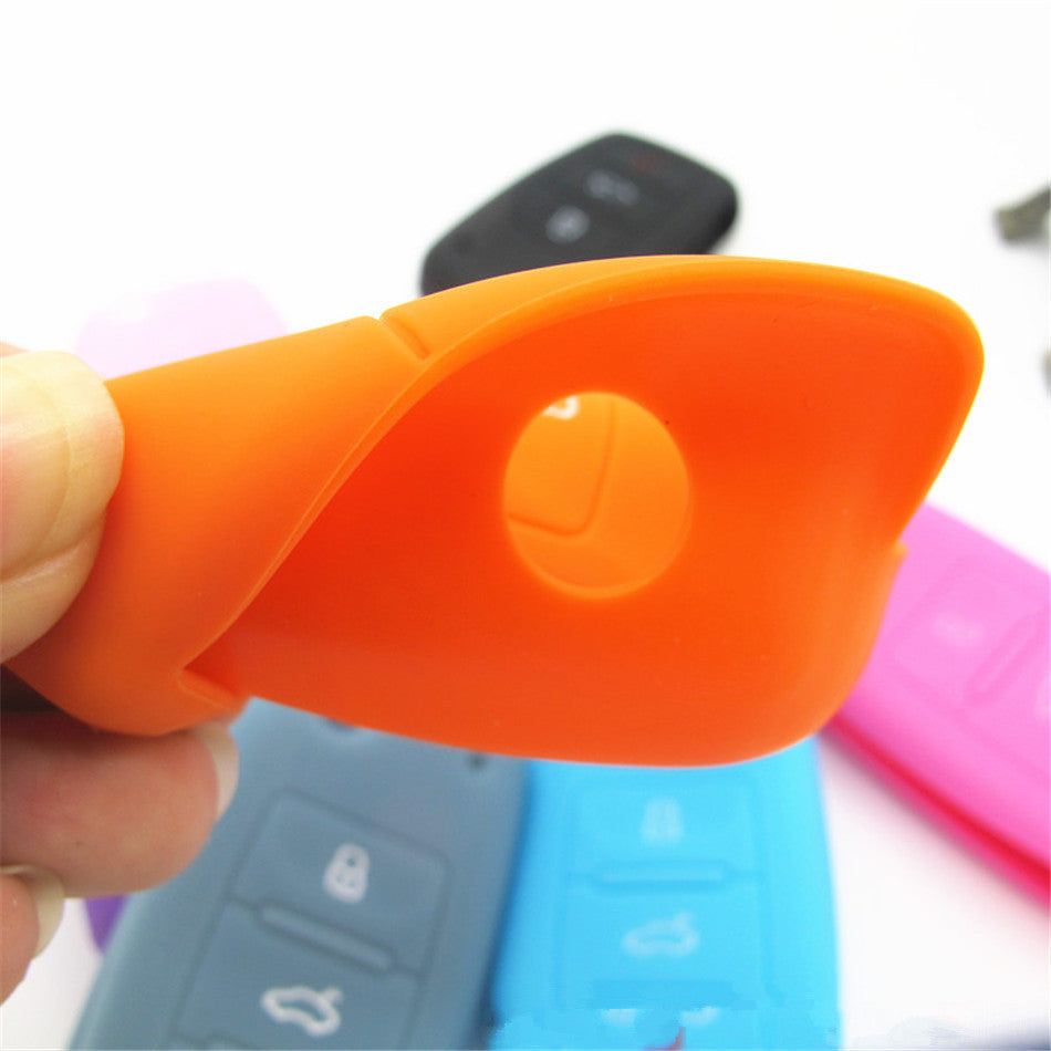 Silicone car key case