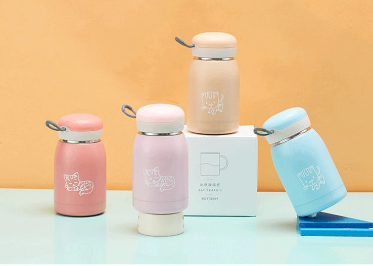 300ML Mini Water Thermal Bottle Insulated Stainless Steel