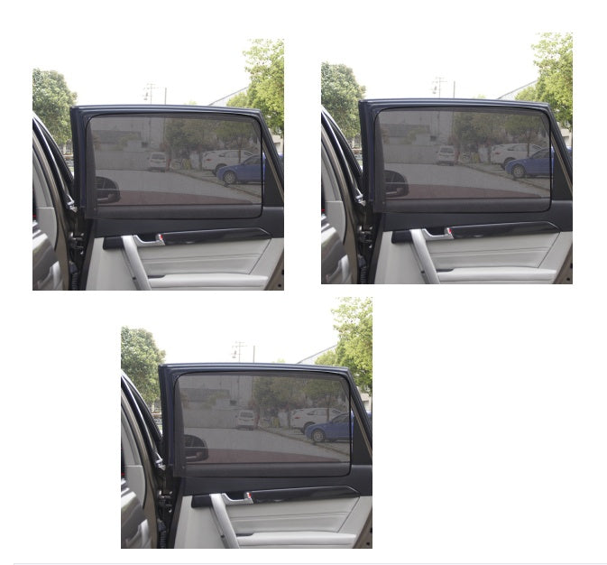 Magnetic absorption car shade