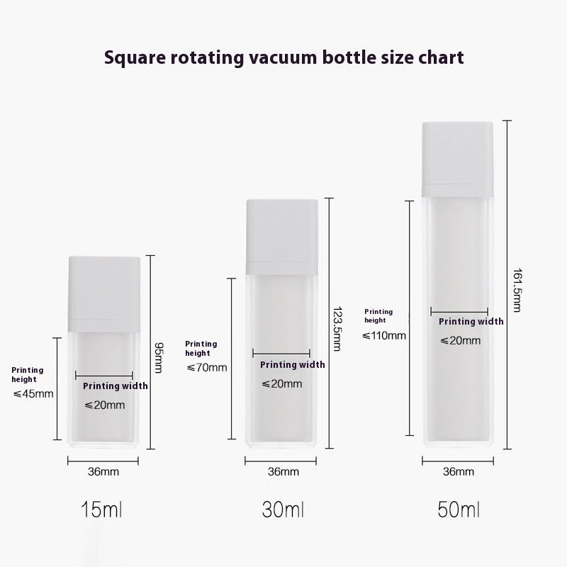 Rotating Vacuum Flask Frosted Transparent Vacuum Storage Bottle