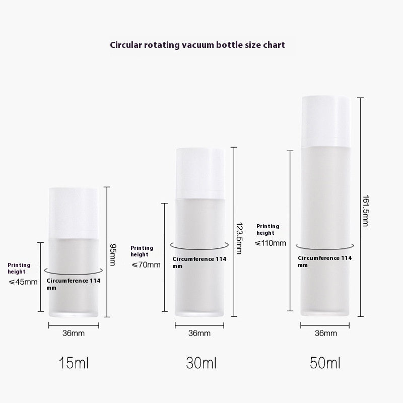 Rotating Vacuum Flask Frosted Transparent Vacuum Storage Bottle