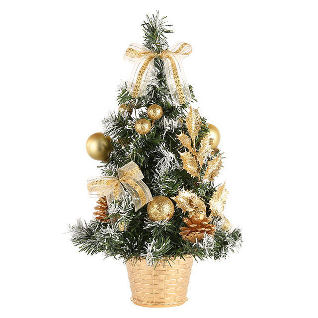 Family Christmas Gift Mini Artificial Christmas Tree Decorations