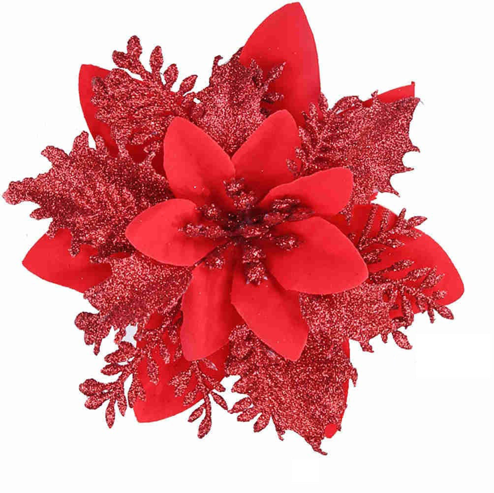 Double-layer Flower Artificial Flower Christmas Garland Accessories Christmas Tree Decoration