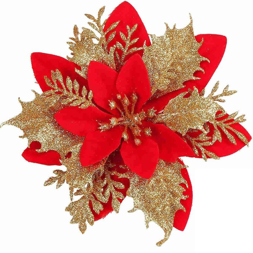 Double-layer Flower Artificial Flower Christmas Garland Accessories Christmas Tree Decoration