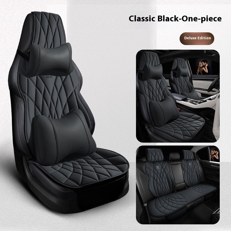 Car Universal Leather Semi-surrounded High-end Five-seat Seat Cover