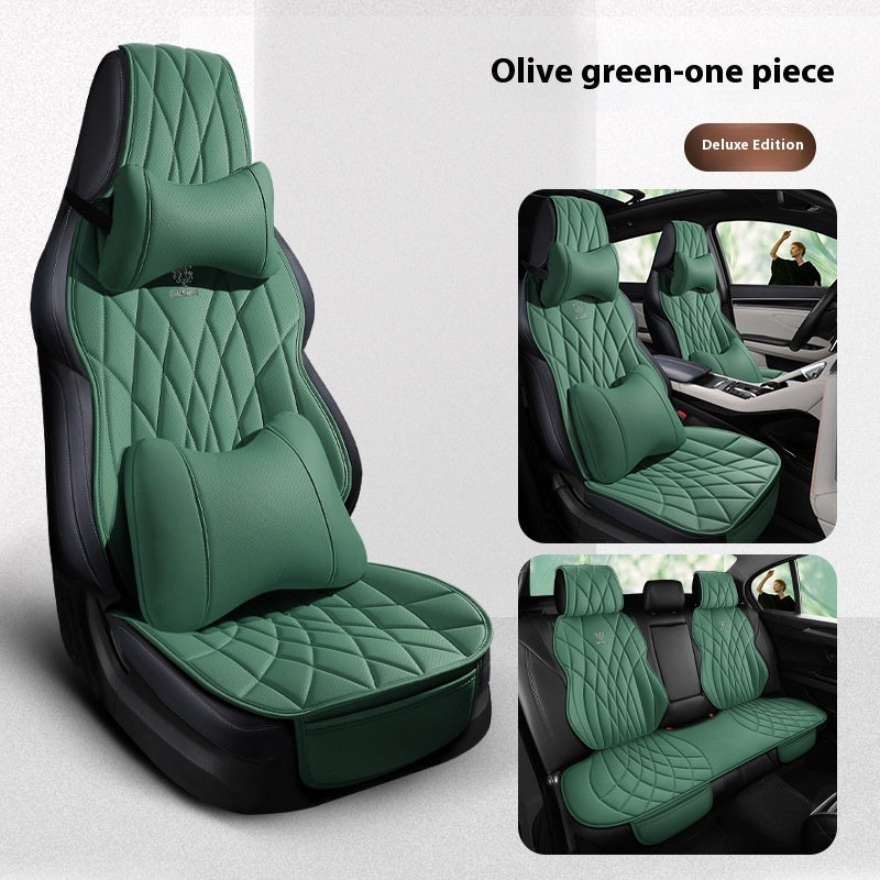 Car Universal Leather Semi-surrounded High-end Five-seat Seat Cover