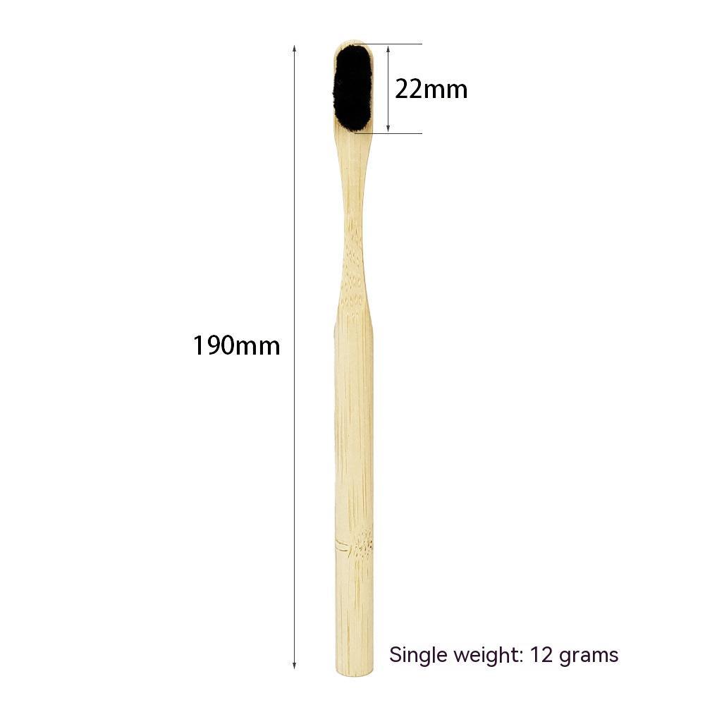 Round Rod Nano Degradable Bamboo Toothbrush